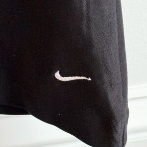 Nike Black cropped workout pants with White Swoosh